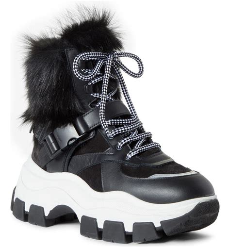 prada shearling boot|Prada high boots.